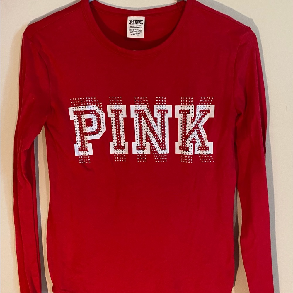 Red and white PINK long sleeve
